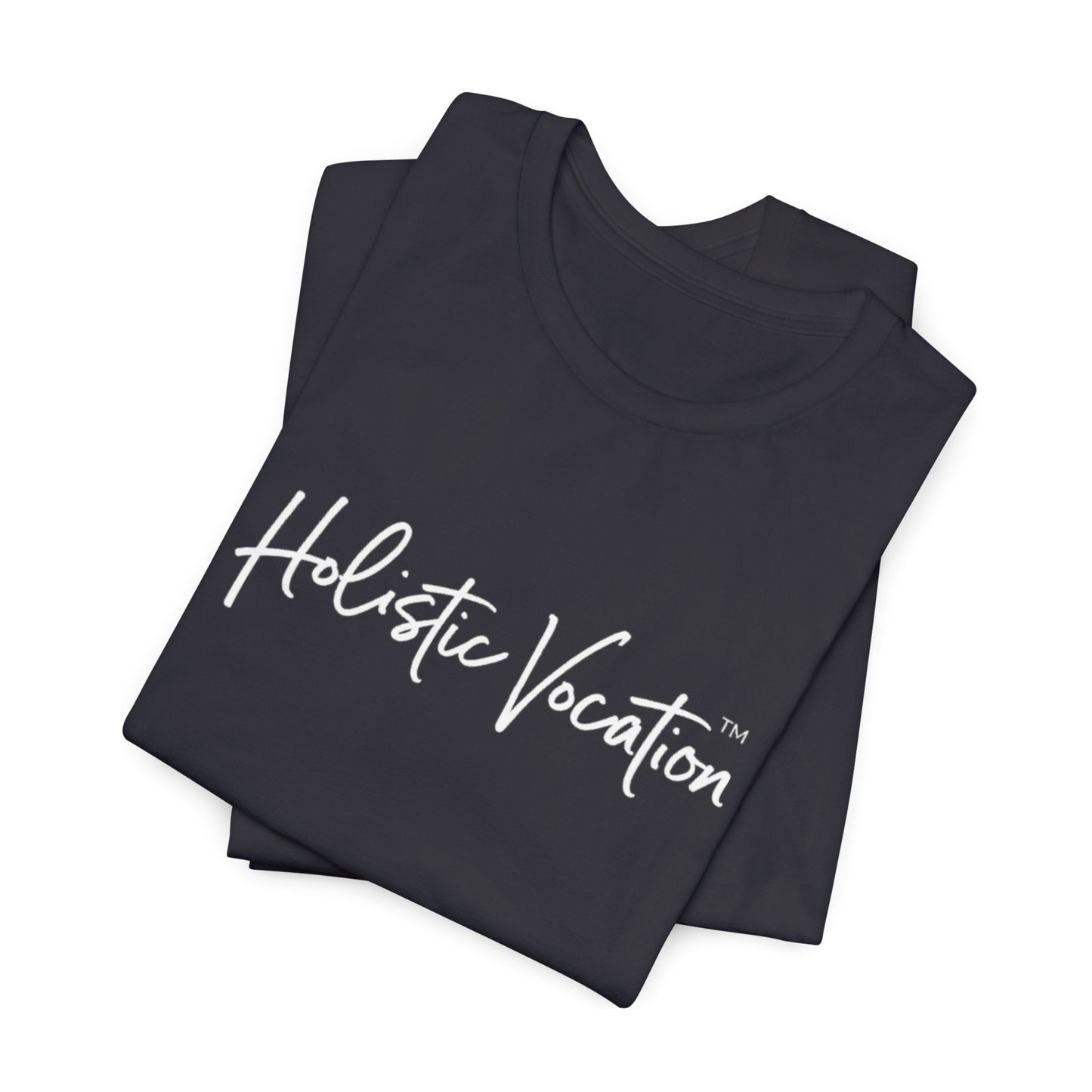 Holistic Vocation Tee — Minimal Script Spiritual Wellness T‑Shirt
