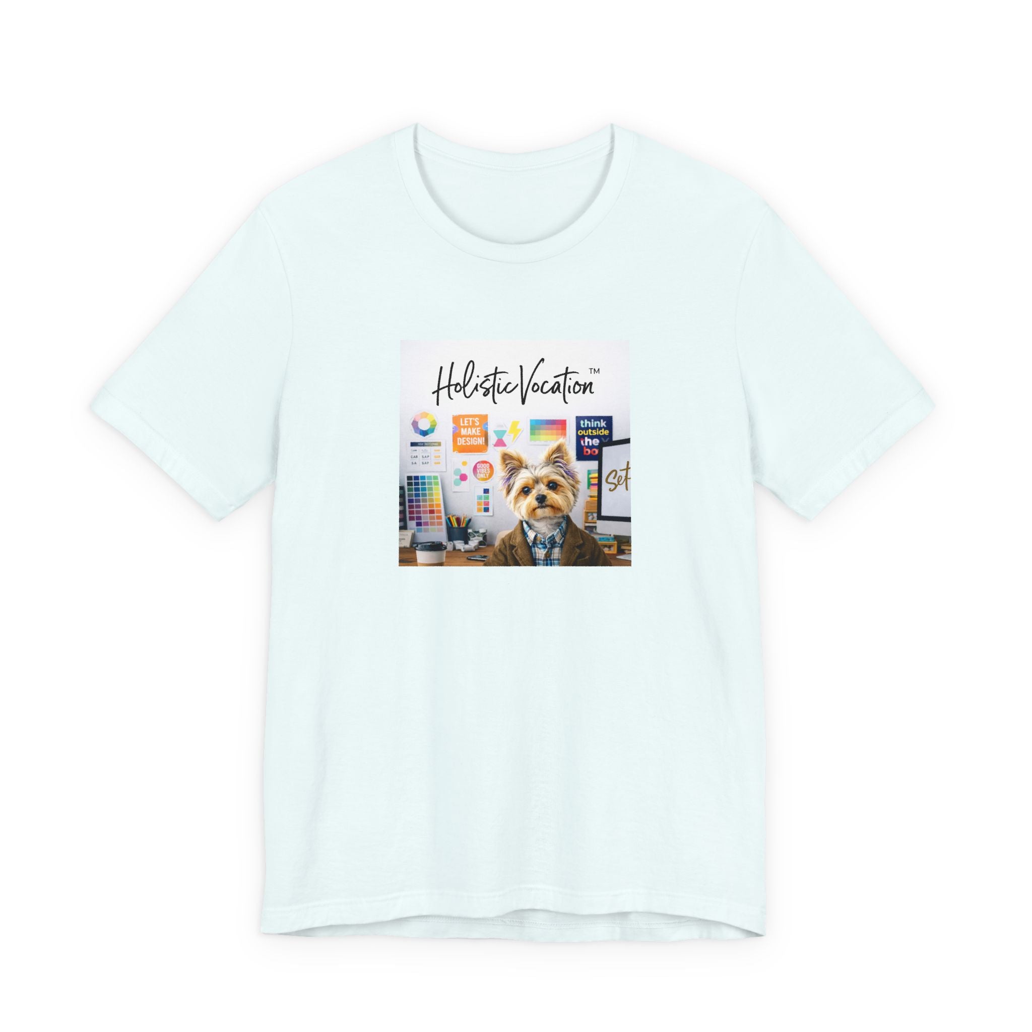 Honor your vocation Yoga Dog T-Shirt – Cute Office Pup Graphic Tee