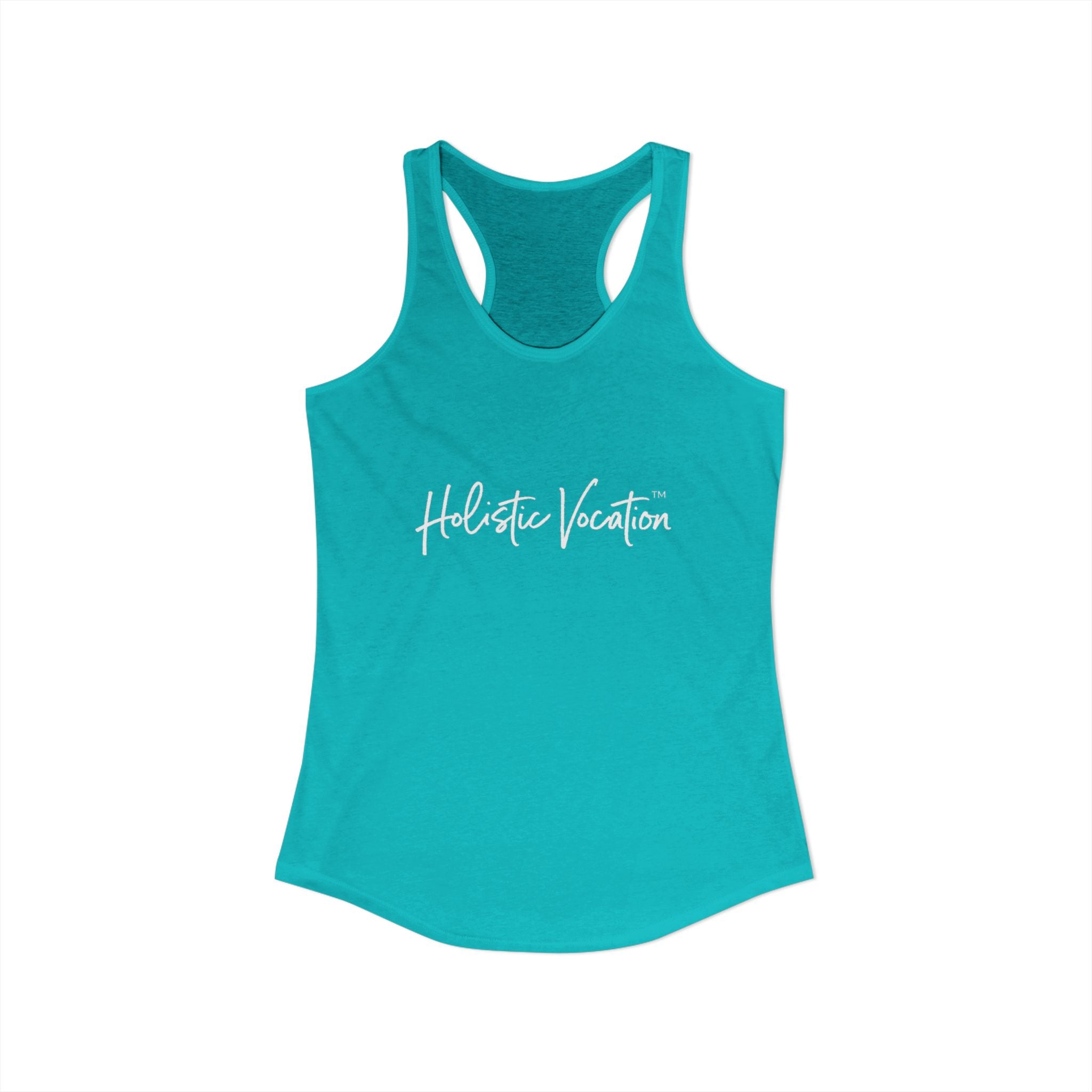 Women's Ideal Racerback Tank - White Design