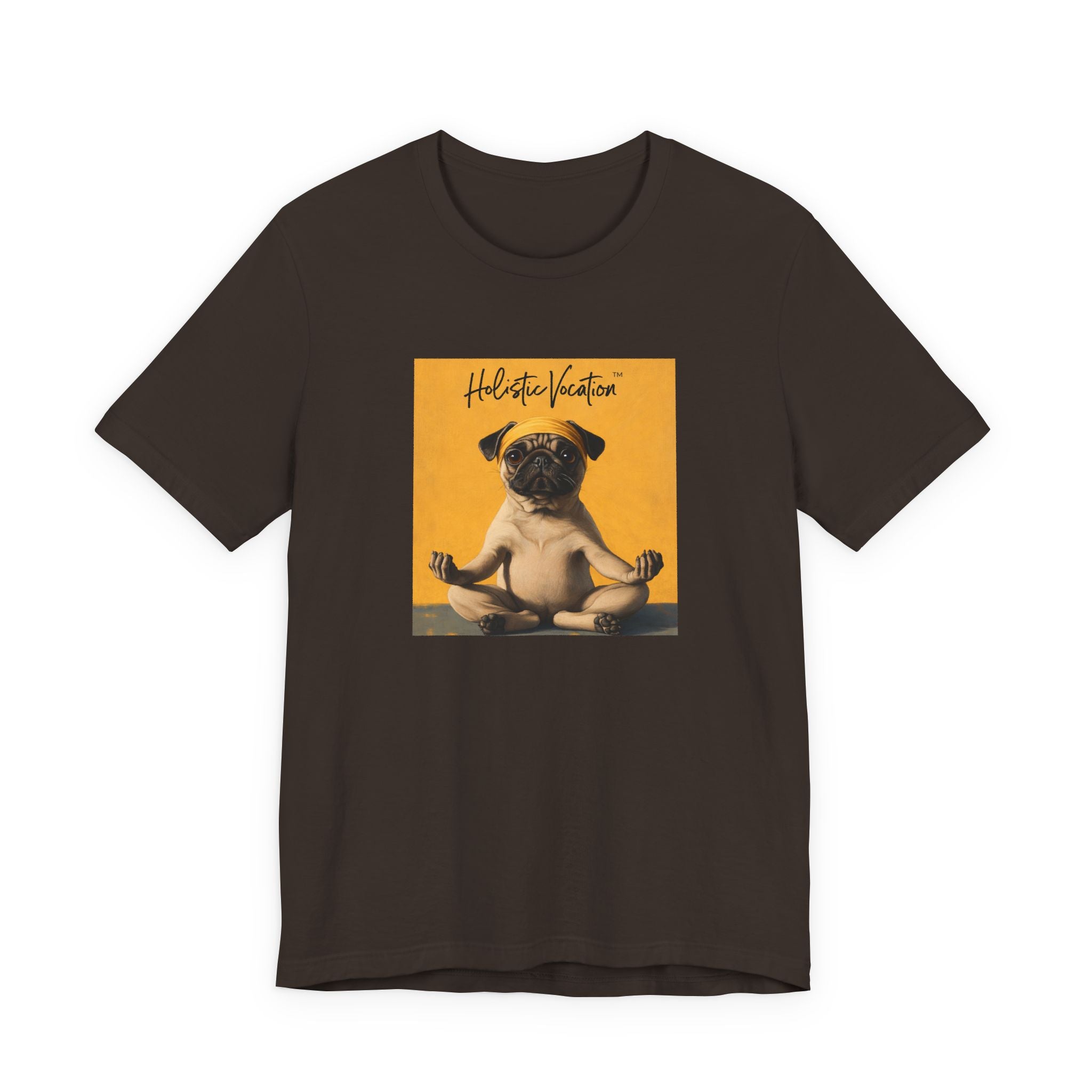 Honor your vocation Pug Meditation Tee - "Holistic Vocation" Graphic T-Shirt