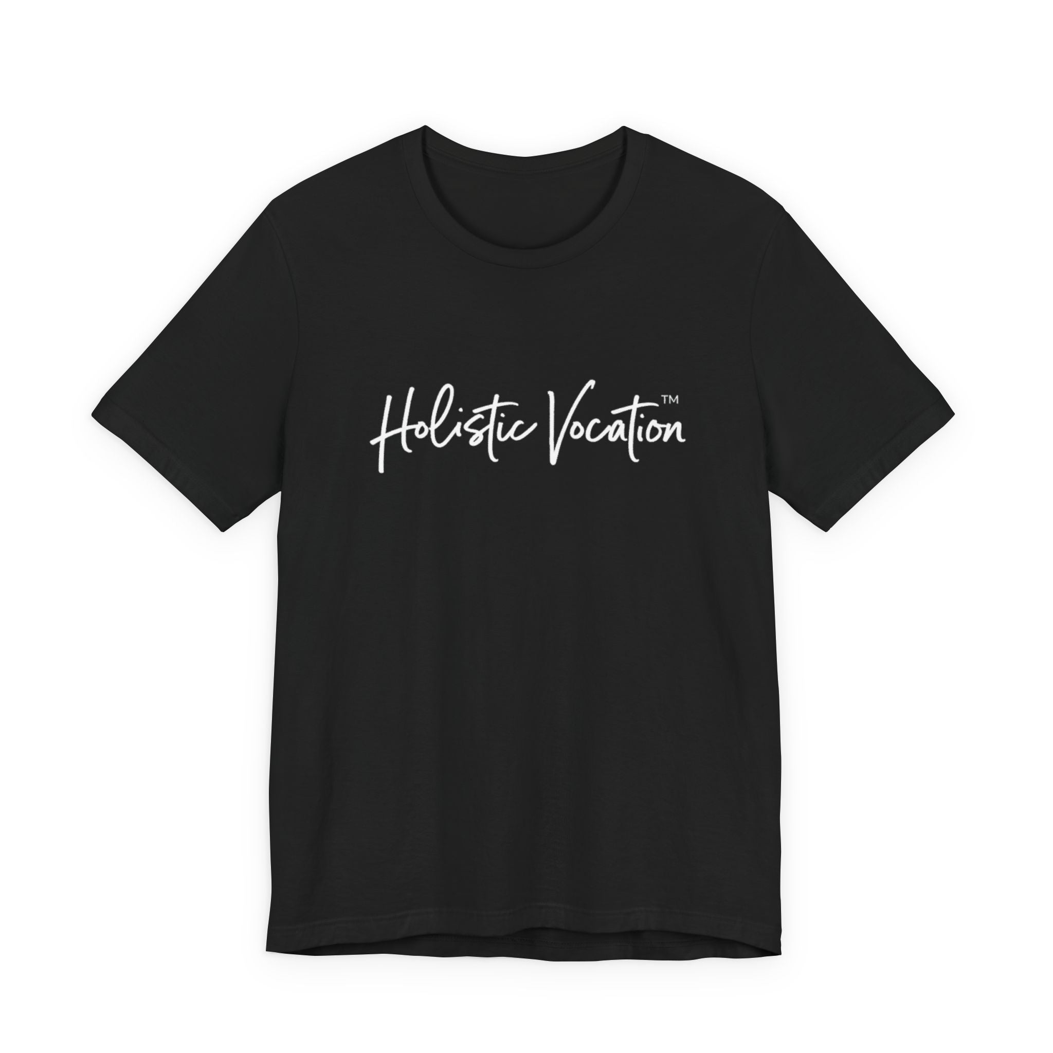Holistic Vocation Tee — Minimal Script Spiritual Wellness T‑Shirt