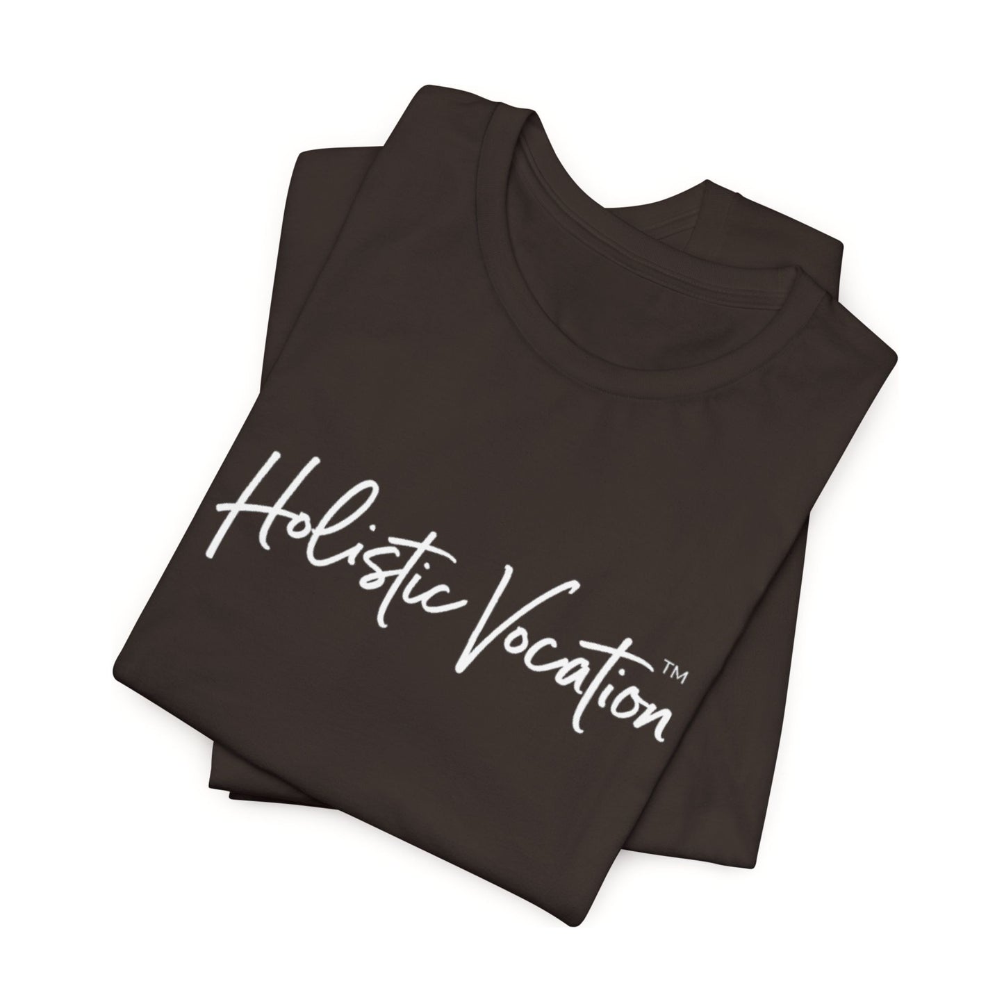 Holistic Vocation Tee — Minimal Script Spiritual Wellness T‑Shirt