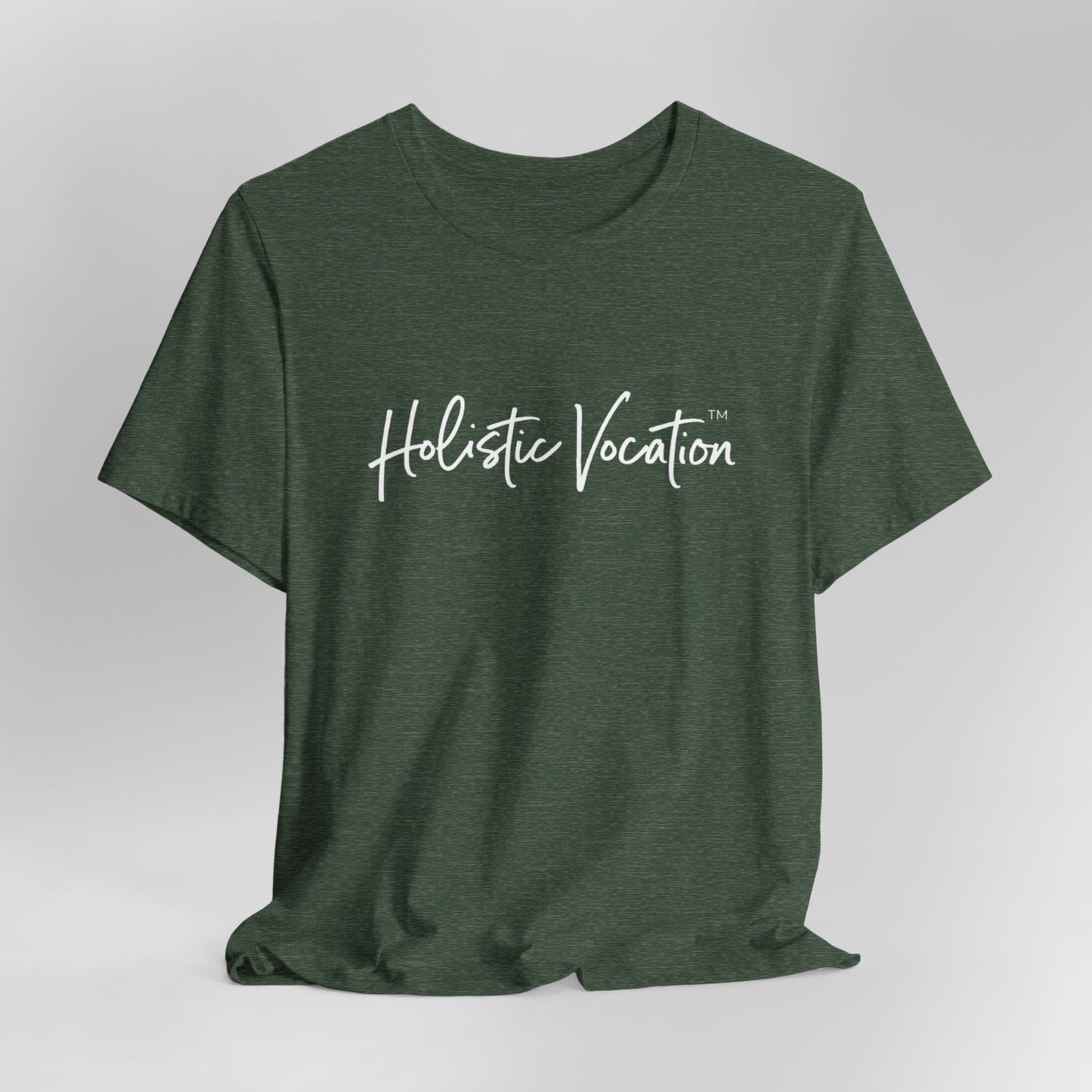 Holistic Vocation Tee — Minimal Script Spiritual Wellness T‑Shirt