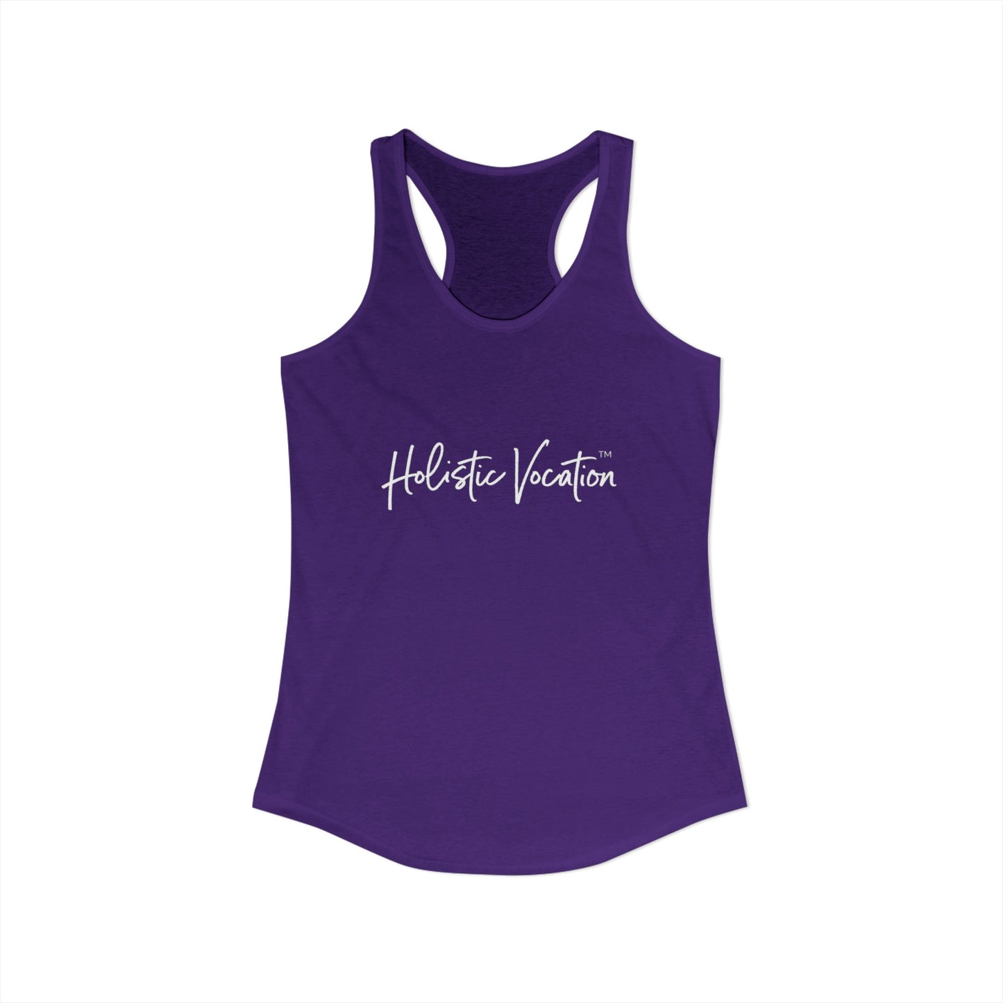 Women's Ideal Racerback Tank - White Design