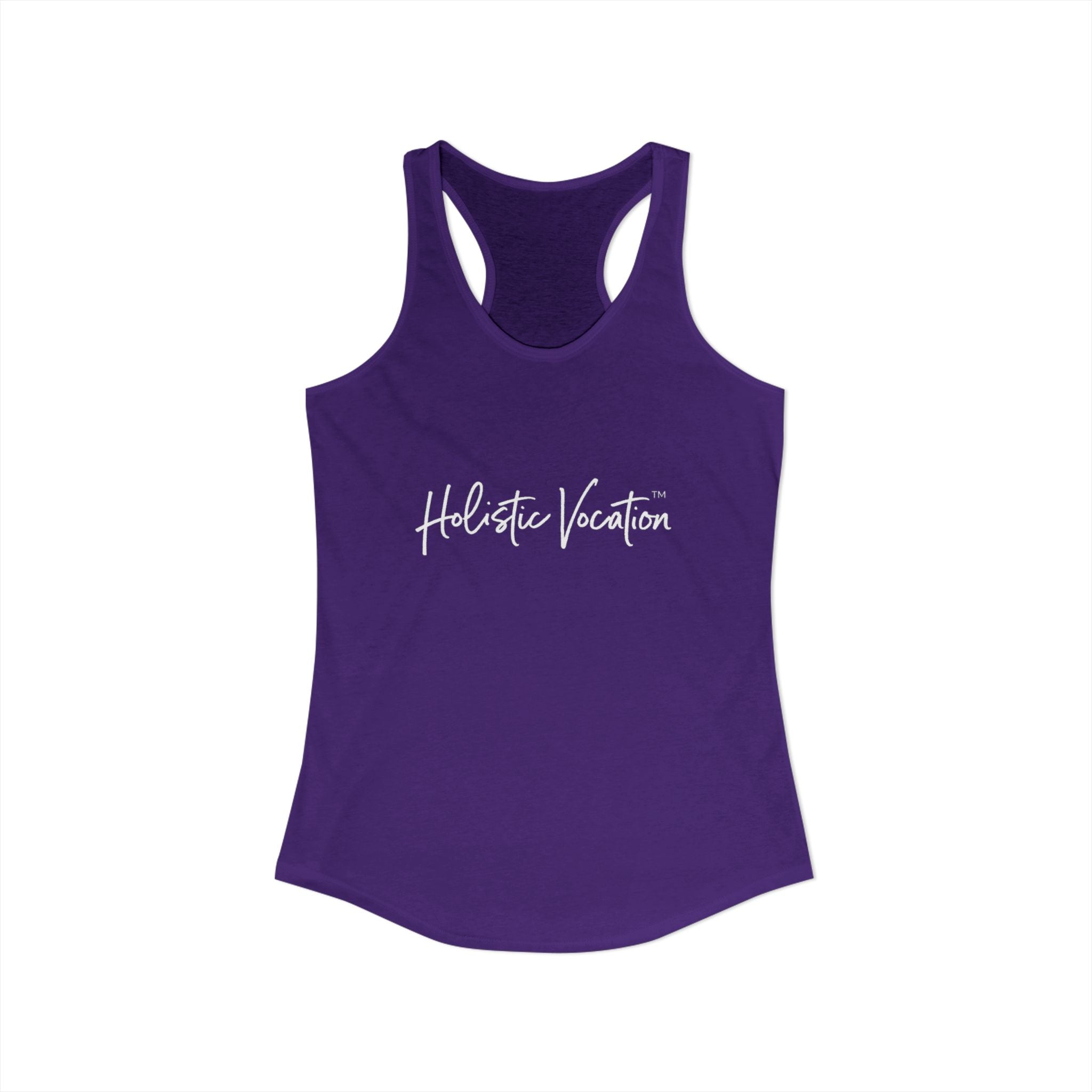 Women's Ideal Racerback Tank - White Design