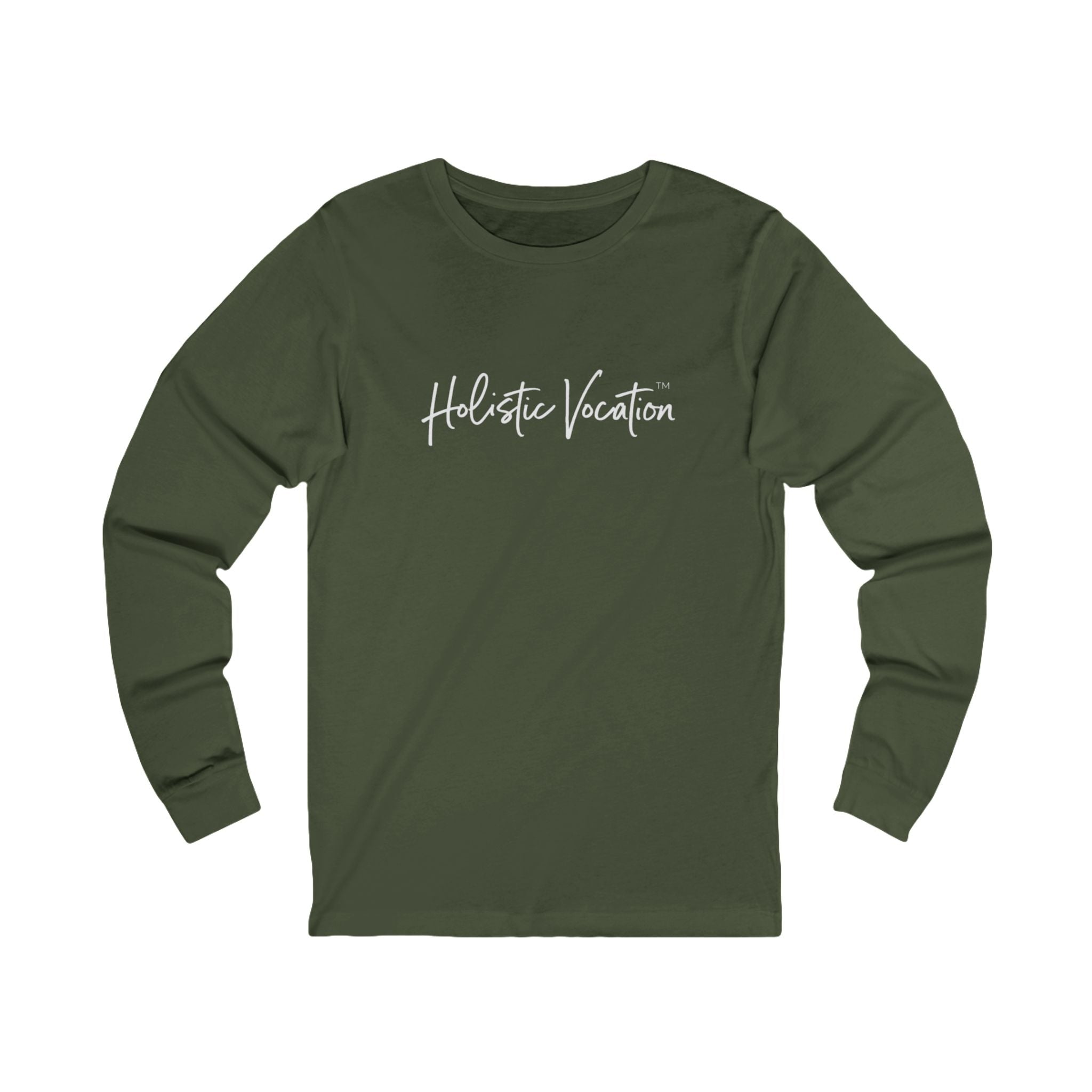 Holistic Vocation Long Sleeve Tee — “got purpose?” Wellness Shirt - White Design