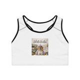 Honor your vocation Sports Bra Cute Sloth Spa Graphic Activewear