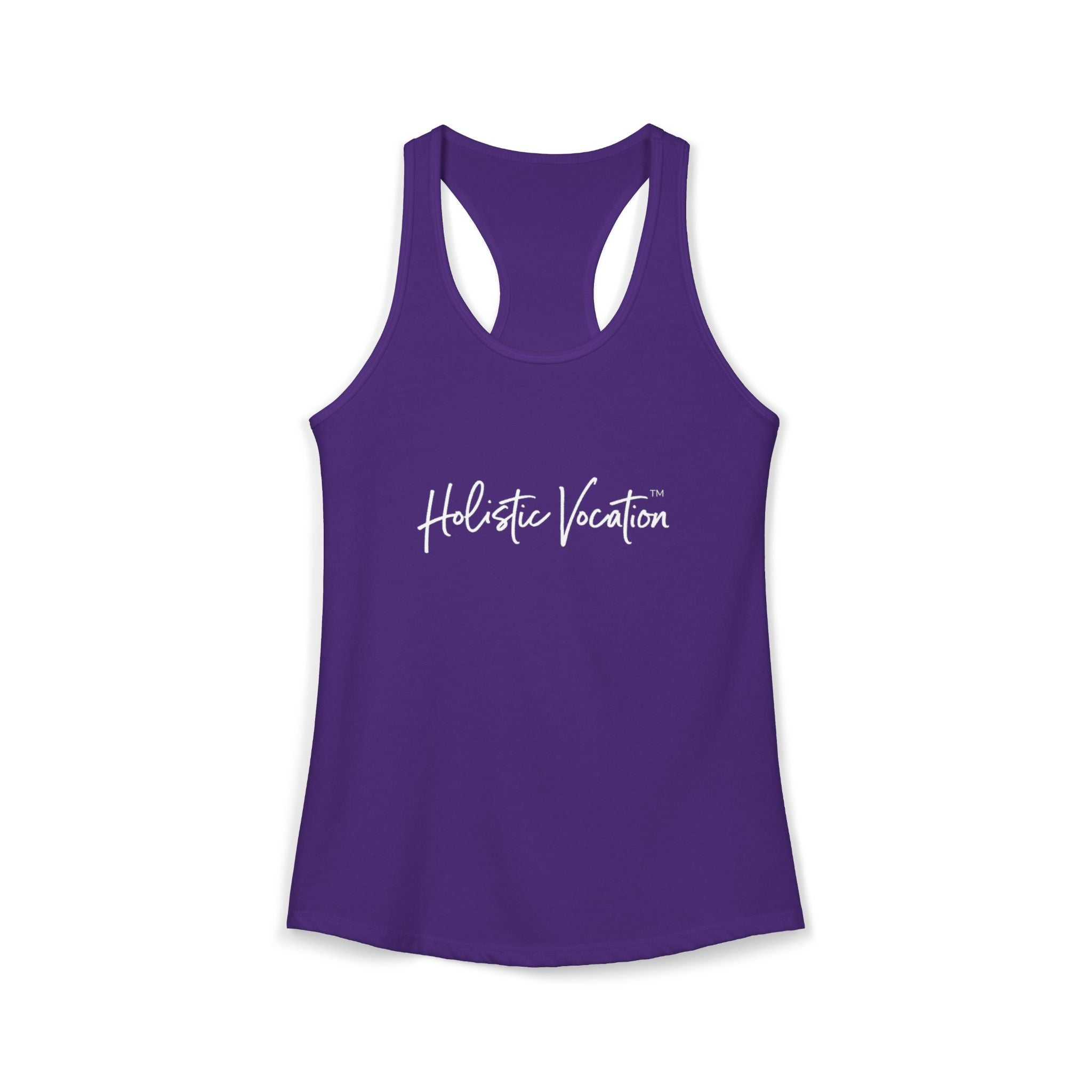 Women's Ideal Racerback Tank - White Design