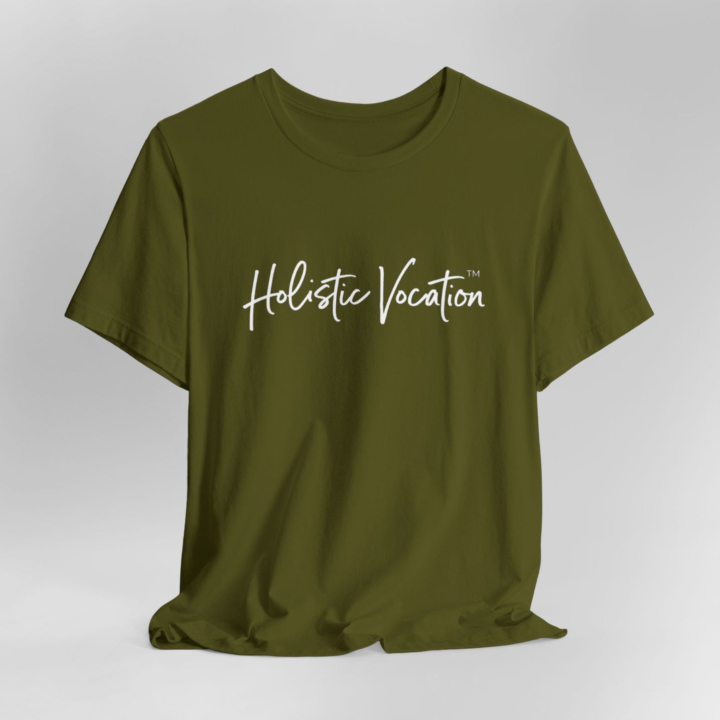 Holistic Vocation Tee — Minimal Script Spiritual Wellness T‑Shirt