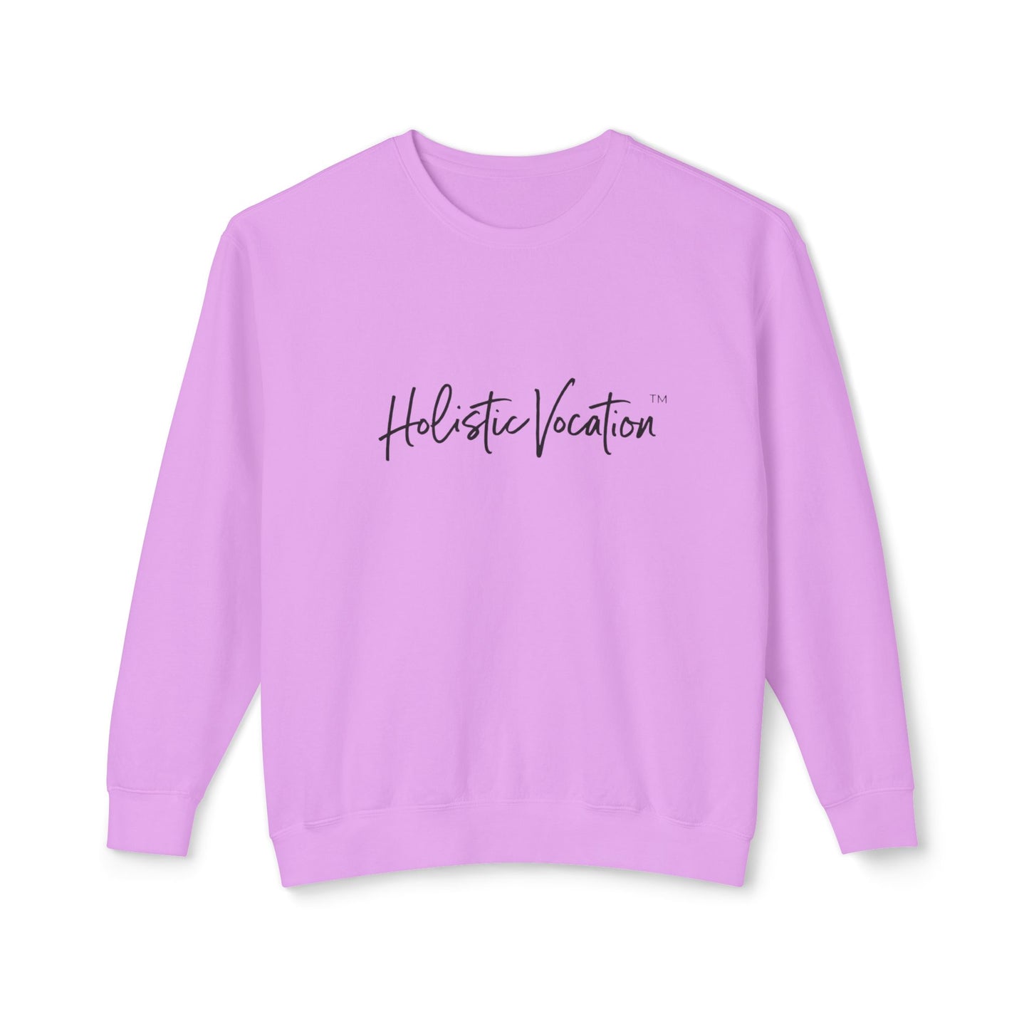 Crewneck Sweatshirt — 'Holistic Vocation' Front + 'got purpose?' Back Minimal Motivational Pullover