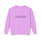 Crewneck Sweatshirt — 'Holistic Vocation' Front + 'got purpose?' Back Minimal Motivational Pullover