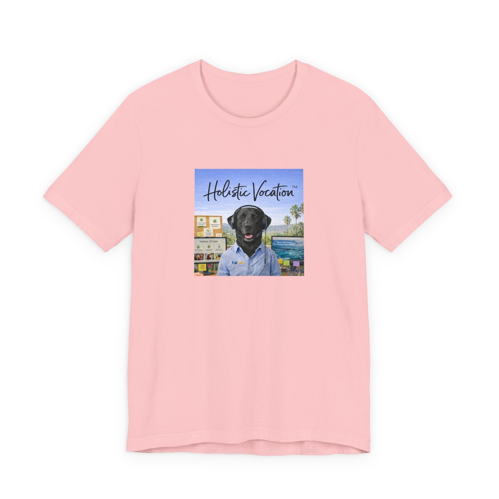 Holistic Vocation T-Shirt — Black Labrador Beach Portrait Tee