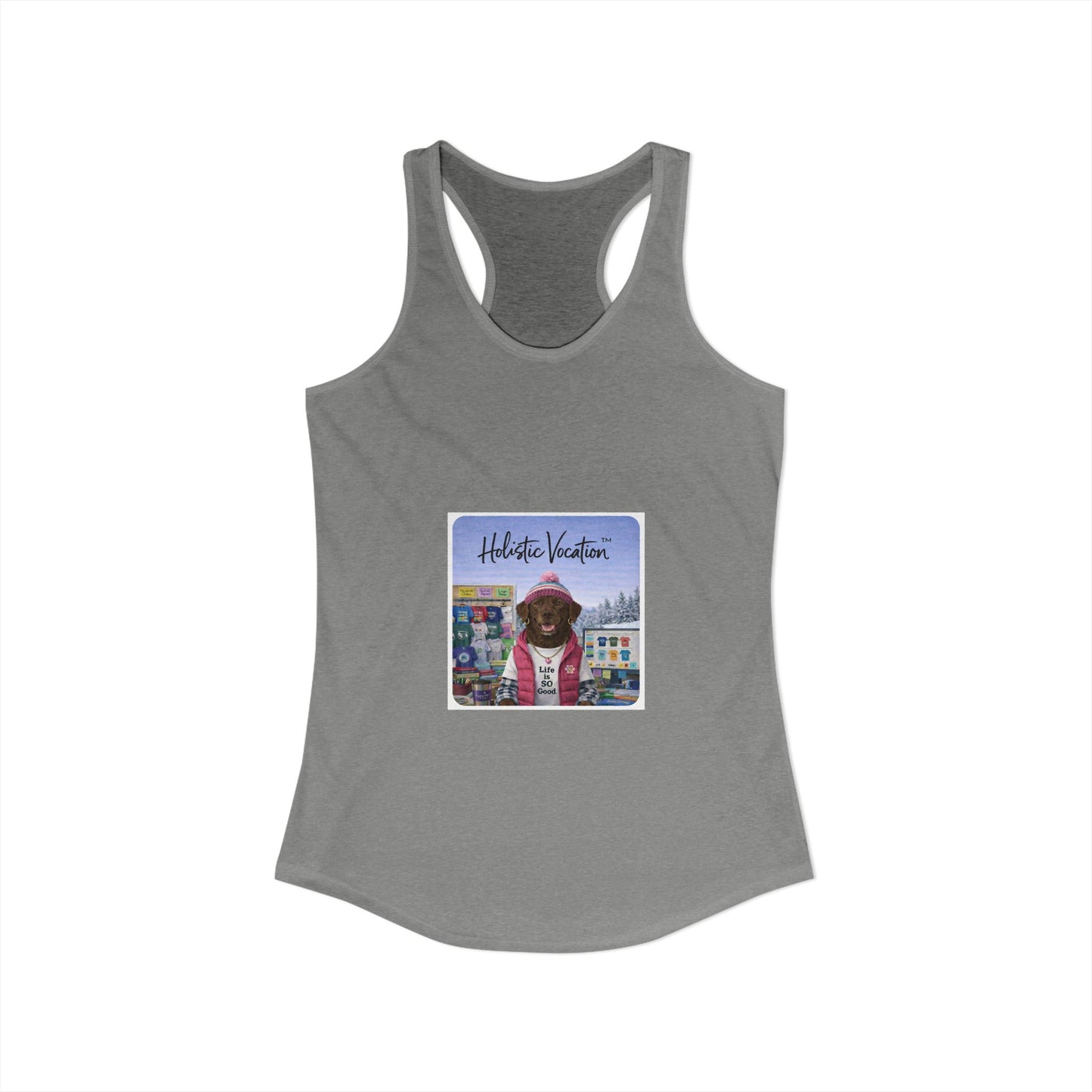 Honor your vocation Retro Dog Graphic Women's Ideal Racerback Tank