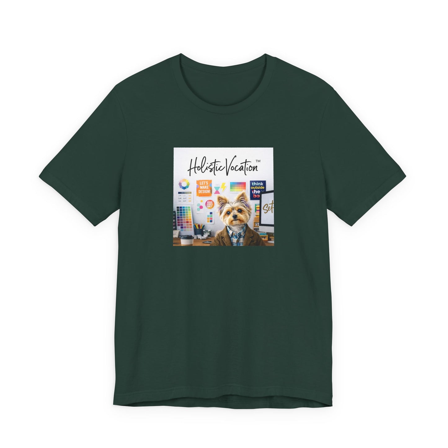 Honor your vocation Yoga Dog T-Shirt – Cute Office Pup Graphic Tee