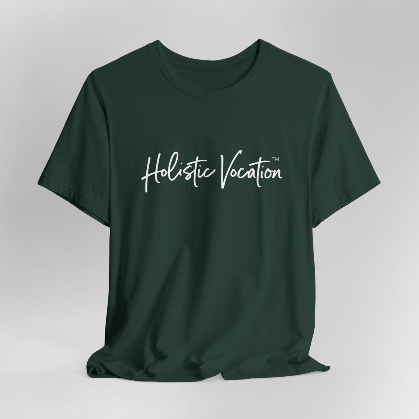 Holistic Vocation Tee — Minimal Script Spiritual Wellness T‑Shirt