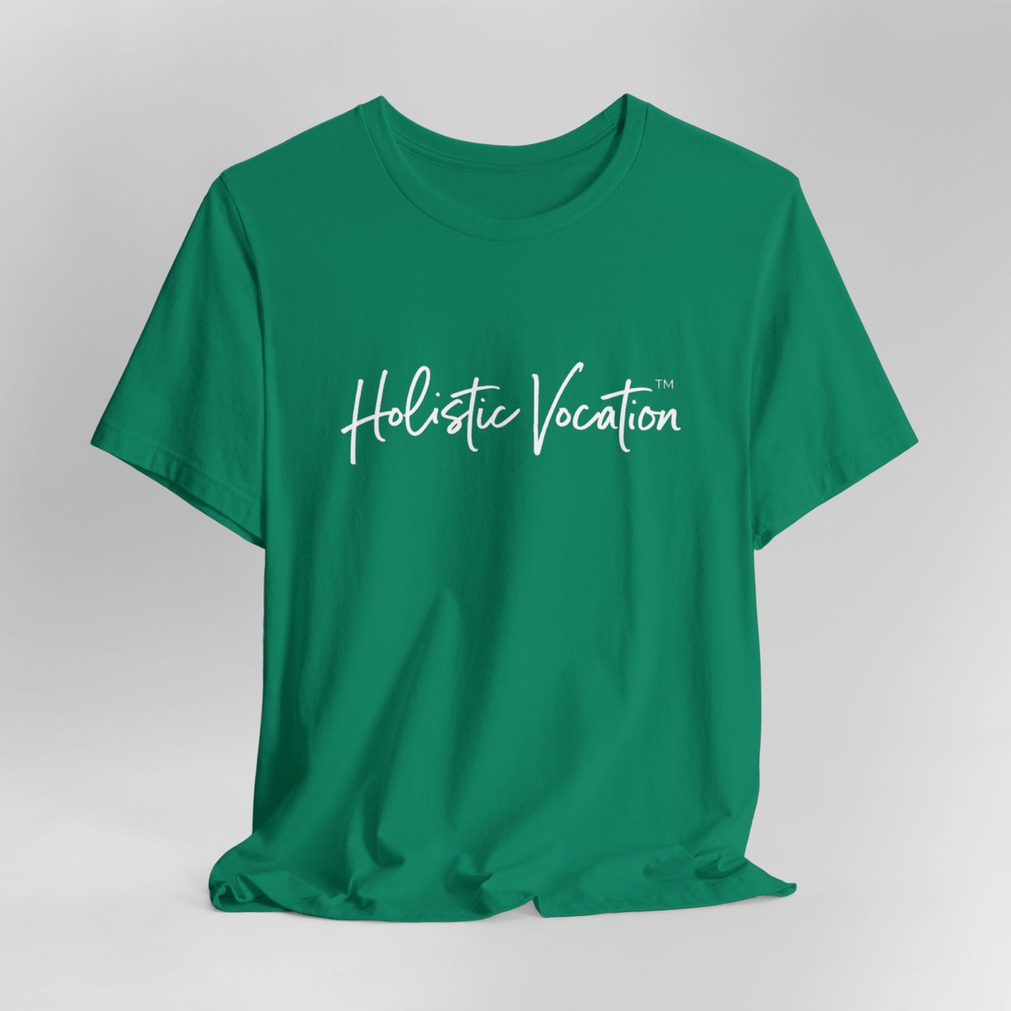 Holistic Vocation Tee — Minimal Script Spiritual Wellness T‑Shirt