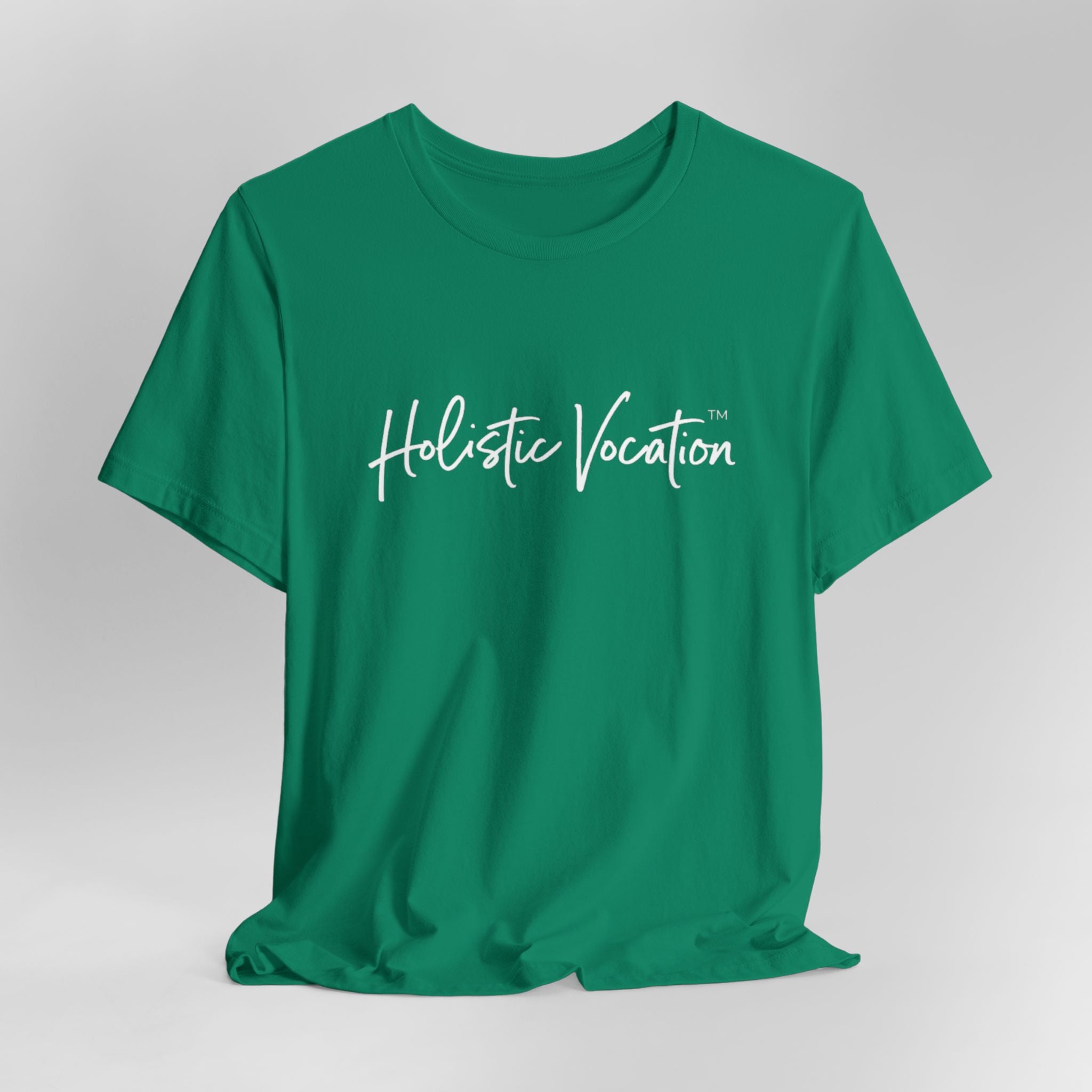 Holistic Vocation Tee — Minimal Script Spiritual Wellness T‑Shirt