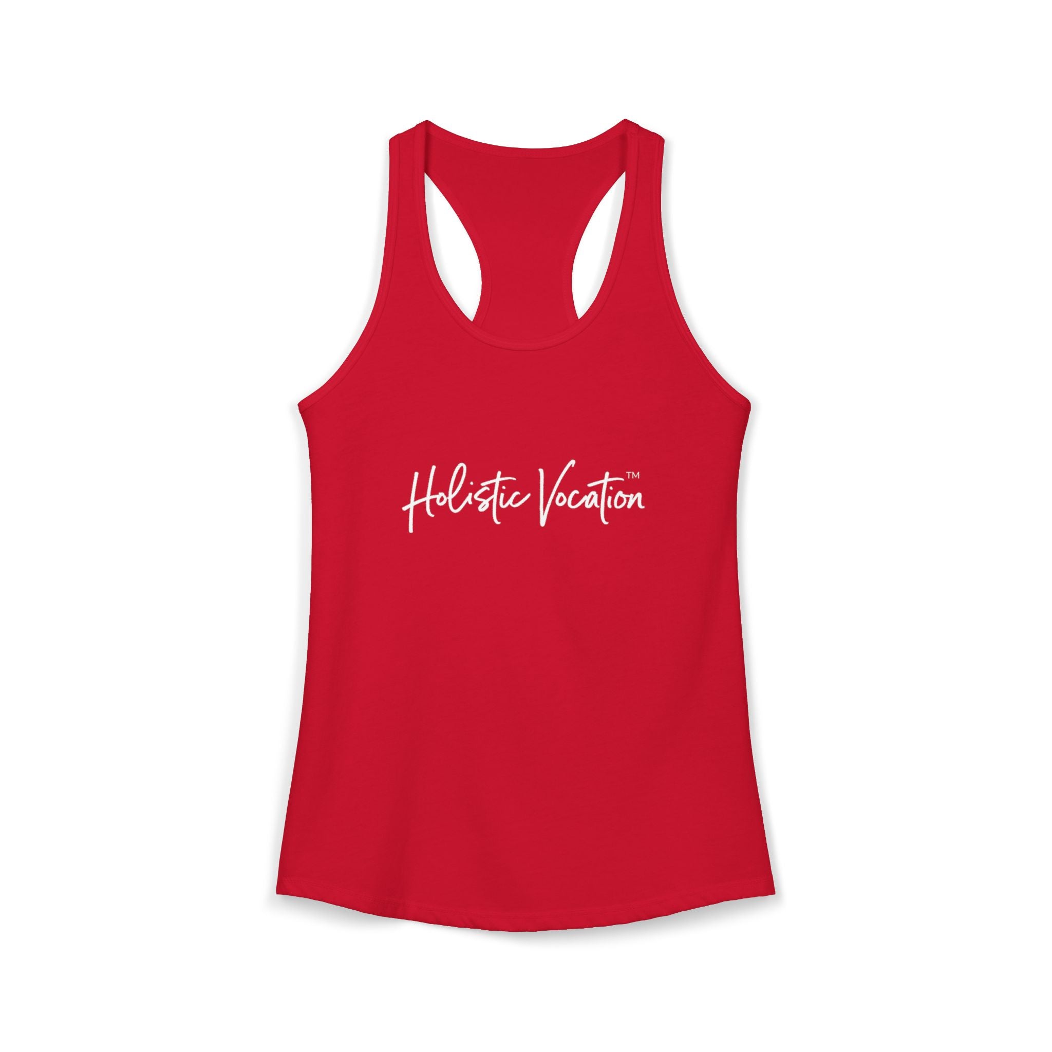 Women's Ideal Racerback Tank - White Design