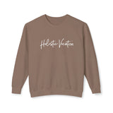Crewneck Sweatshirt — 'Holistic Vocation' Front + 'got purpose?' Back Minimal Motivational Pullover
