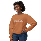 Crewneck Sweatshirt — 'Holistic Vocation' Front + 'got purpose?' Back Minimal Motivational Pullover
