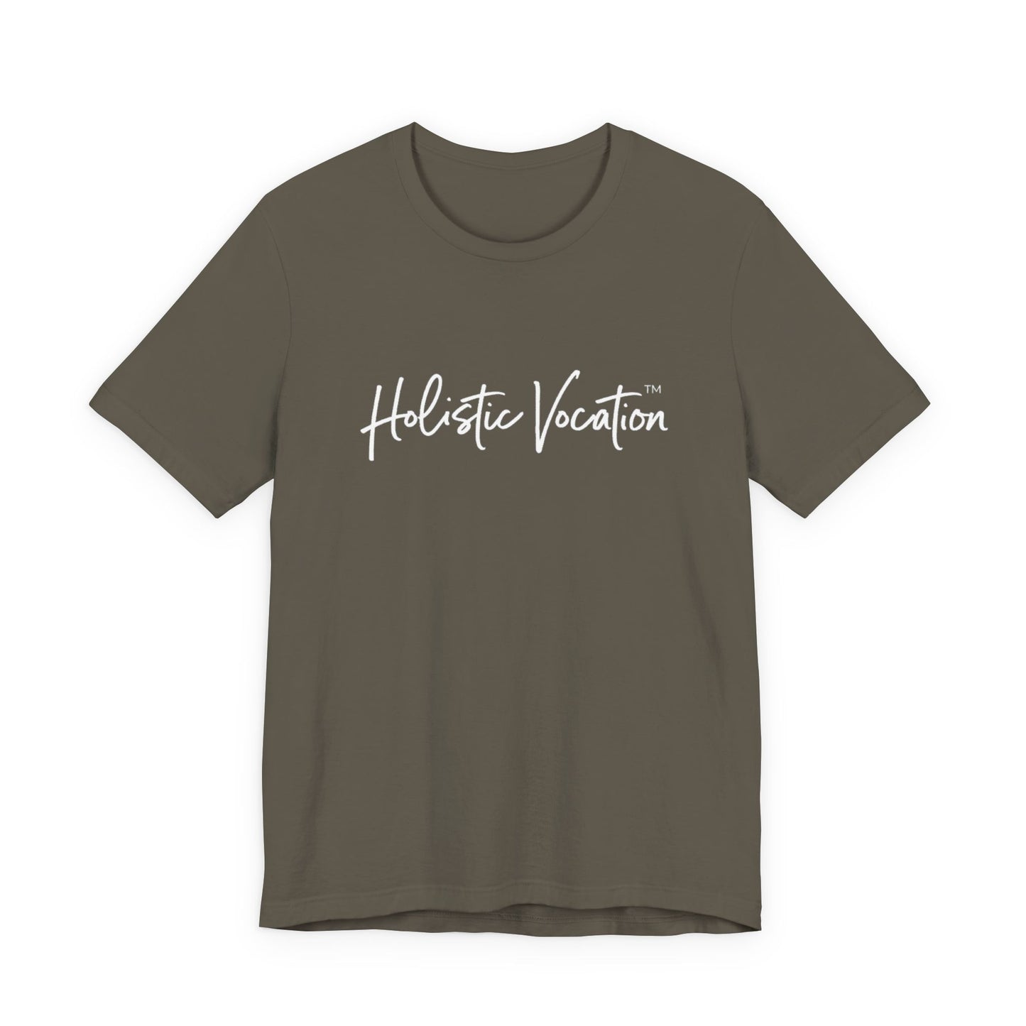 Holistic Vocation Tee — Minimal Script Spiritual Wellness T‑Shirt