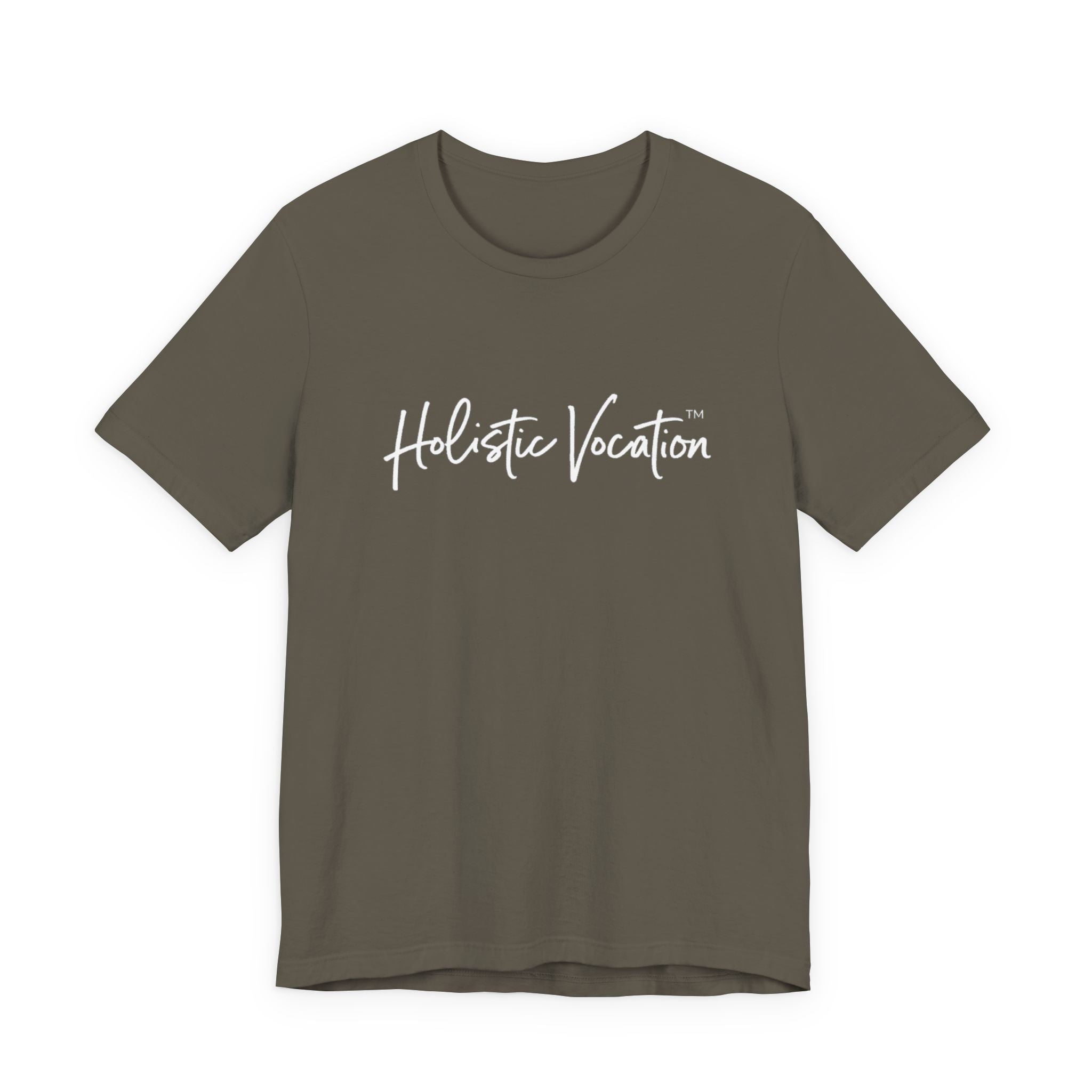 Holistic Vocation Tee — Minimal Script Spiritual Wellness T‑Shirt
