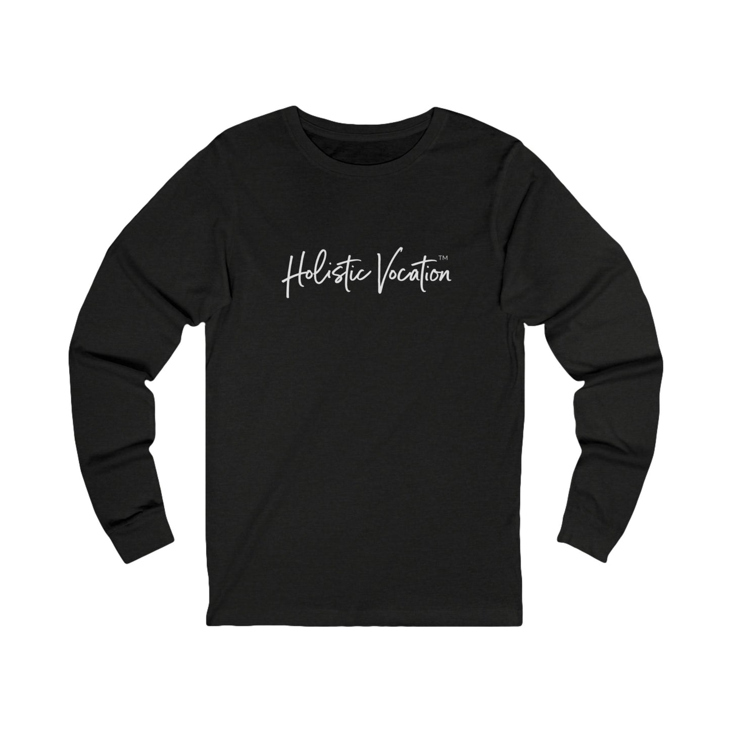 Holistic Vocation Long Sleeve Tee — “got purpose?” Wellness Shirt - White Design