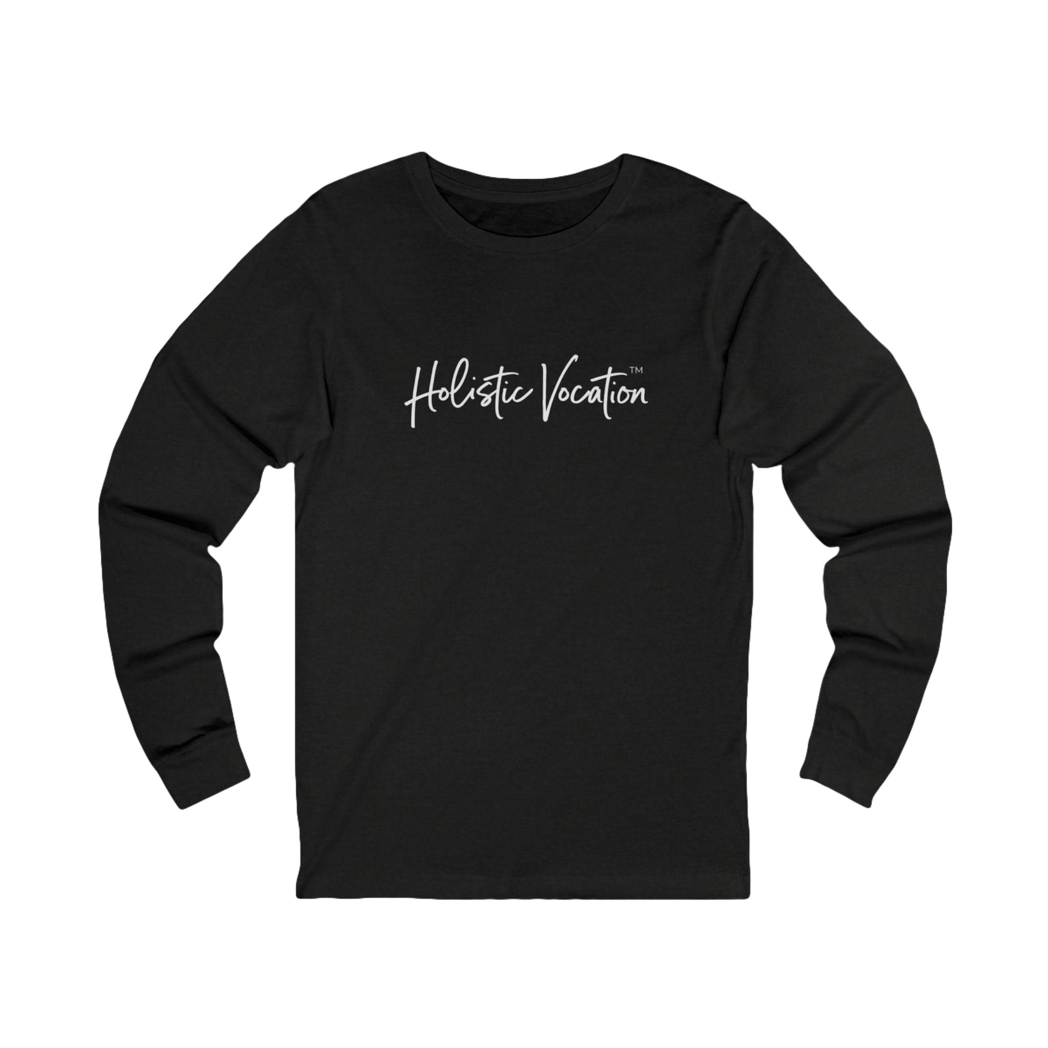 Holistic Vocation Long Sleeve Tee — “got purpose?” Wellness Shirt - White Design