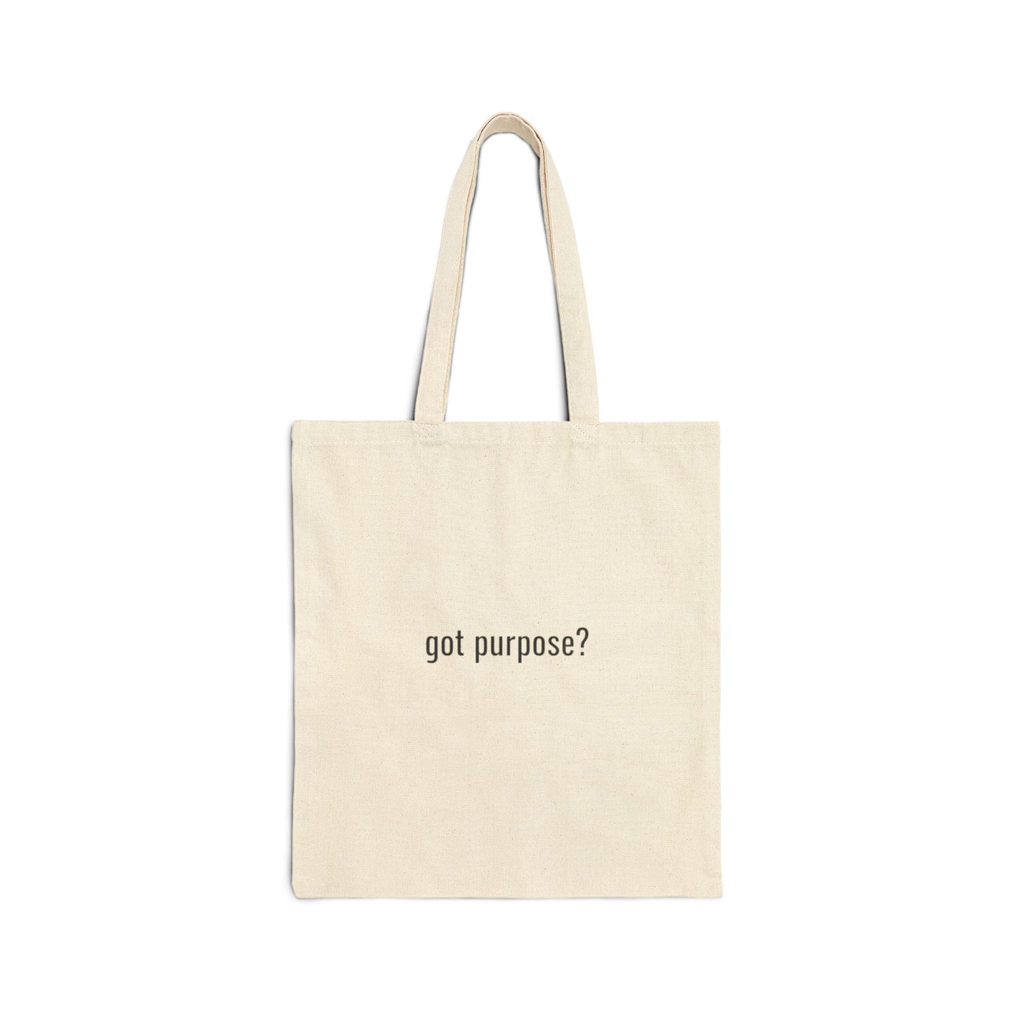 Canvas Tote — 'Holistic Vocation' / 'got purpose?' Eco Market Bag