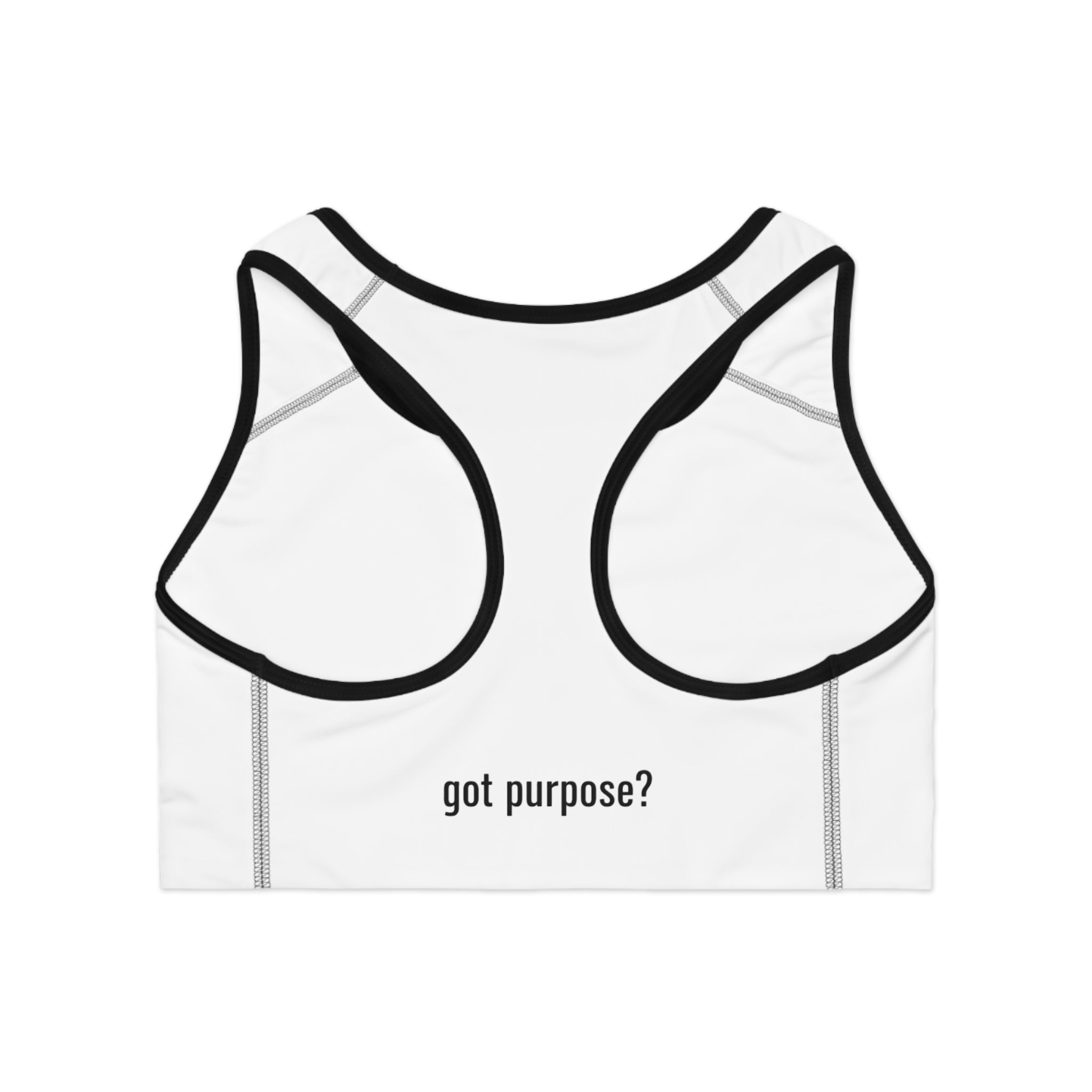 Holistic Vocation Sports Bra — "Got Purpose?" Activewear Crop Top