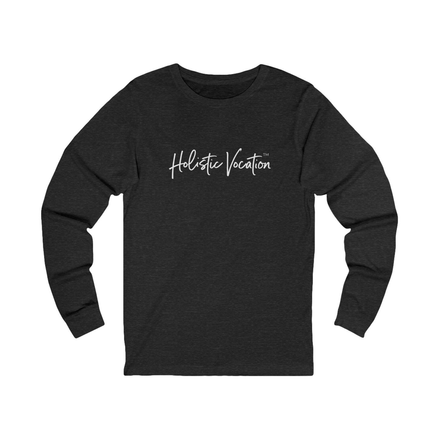Holistic Vocation Long Sleeve Tee — “got purpose?” Wellness Shirt - White Design