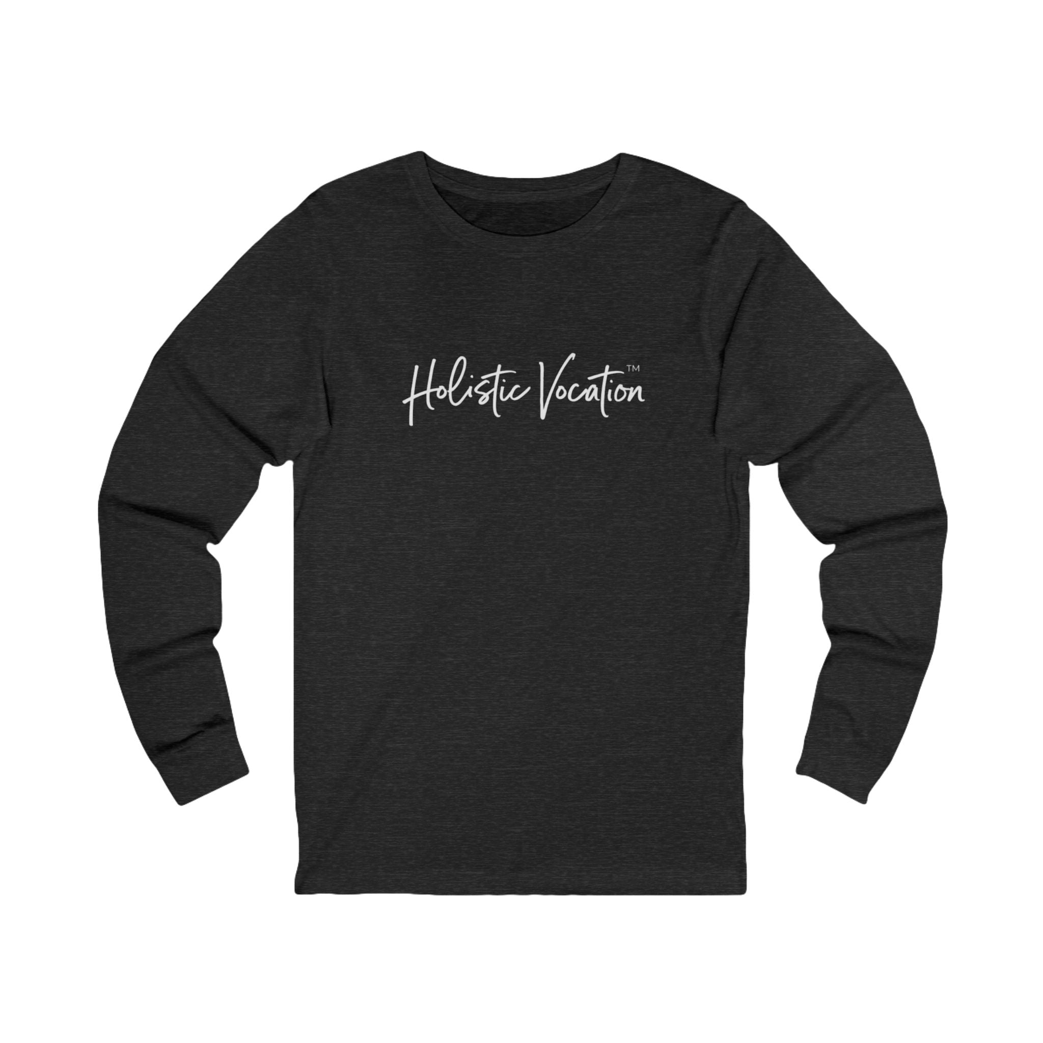 Holistic Vocation Long Sleeve Tee — “got purpose?” Wellness Shirt - White Design