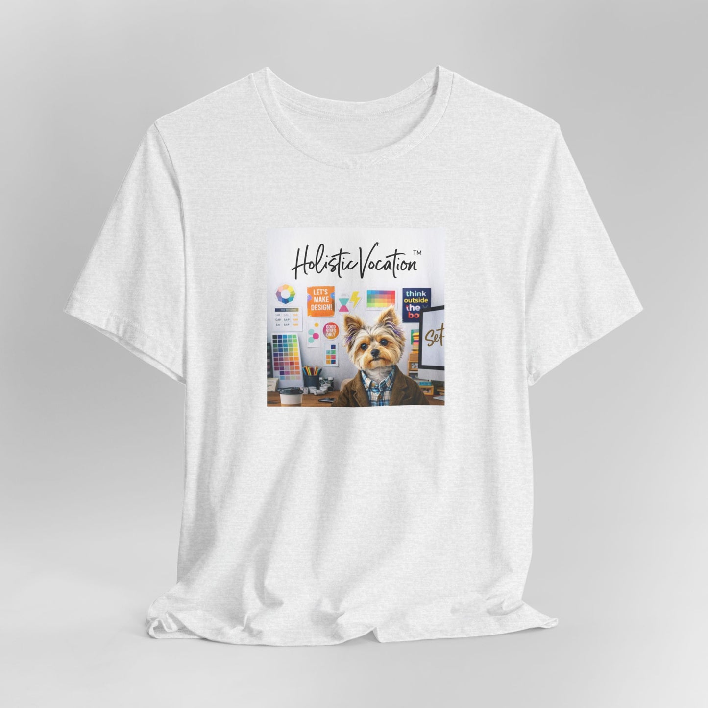 Honor your vocation Yoga Dog T-Shirt – Cute Office Pup Graphic Tee