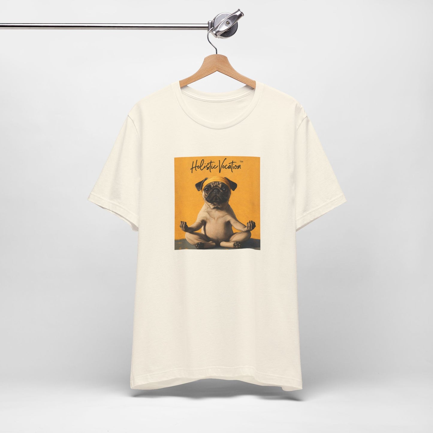 Honor your vocation Pug Meditation Tee - "Holistic Vocation" Graphic T-Shirt