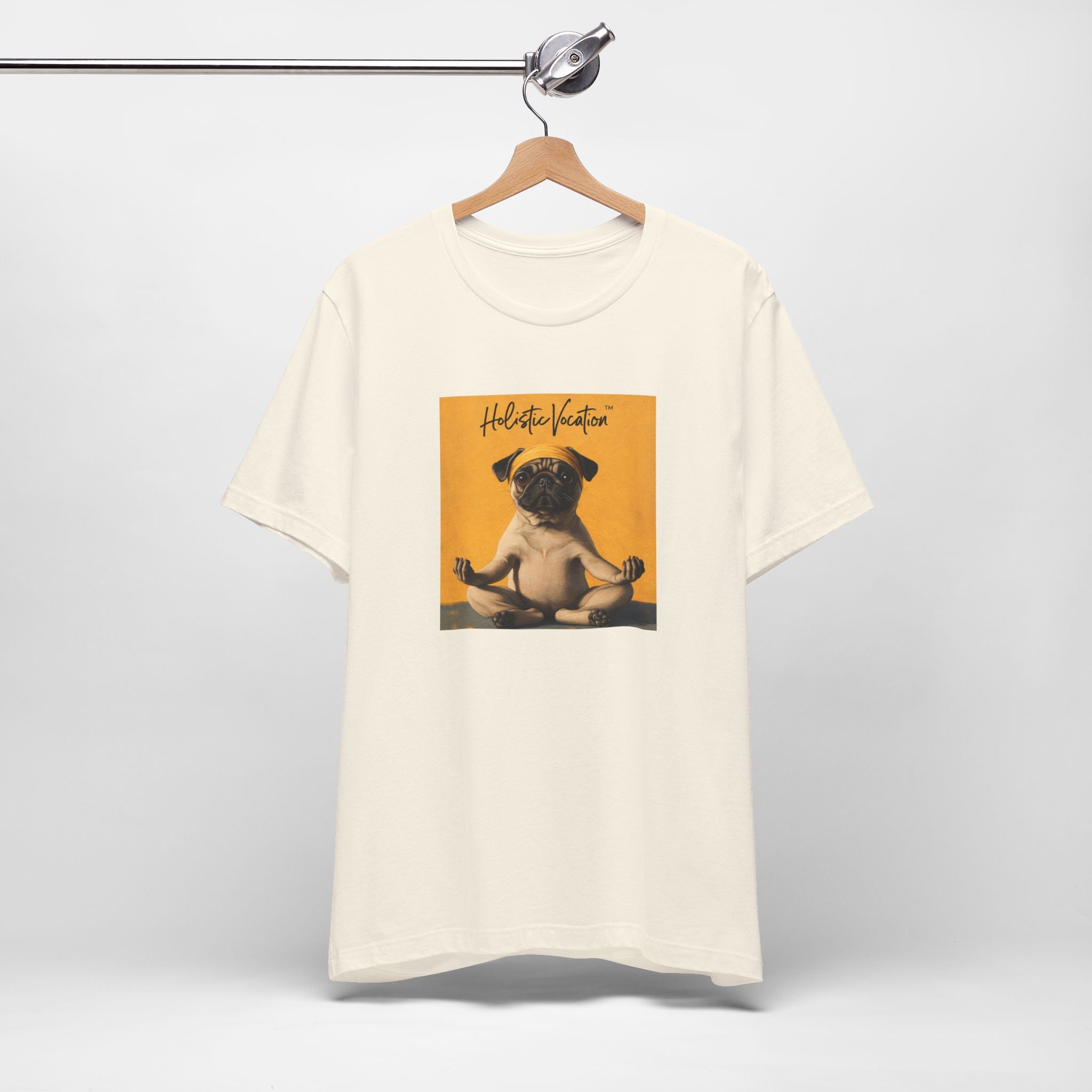 Honor your vocation Pug Meditation Tee - "Holistic Vocation" Graphic T-Shirt